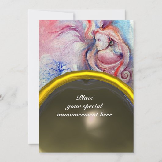 Invitation AVALON, gris gemme (Dos)