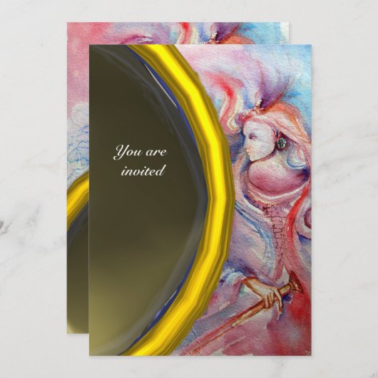 Invitation AVALON, gris gemme (Devant / Derrière)