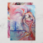 Invitation AVALON / Magie et mystère (Devant / Derrière)