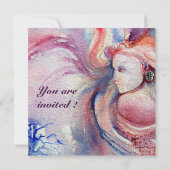 Invitation AVALON Magie et Mystère rose bleu clair blanc (Dos)
