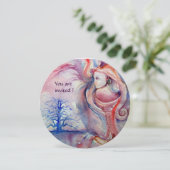 Invitation AVALON Magie et Mystère rose bleu clair blanc (Debout devant)