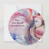 Invitation AVALON Magie et Mystère rose bleu clair blanc (Dos)