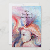 Invitation AVALON, Magie et Mystère rose tendre violet bleu (Dos)