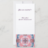 Invitation AVALON monogramme 2, rose violet métallisé CHAMPAG (Dos)