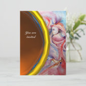 Invitation AVALON, orange gemme (Debout devant)