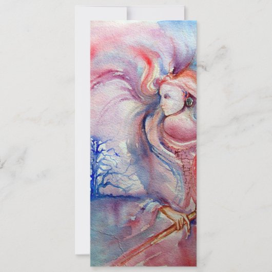 Invitation AVALON psychédélique, rose tendre bleu violet (Devant)