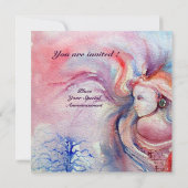 Invitation AVALON, rose pâle bleu violet (Dos)