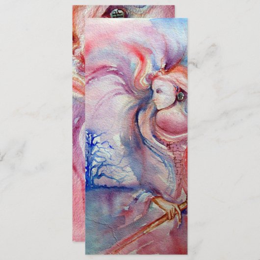 Invitation AVALON, rose pâle violet bleu (Devant / Derrière)