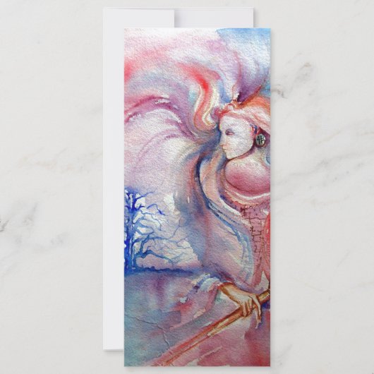 Invitation AVALON rose psychédélique violet bleu blanc argent (Devant)
