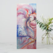 Invitation AVALON, rose tendre bleu violet (Debout devant)