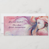 Invitation AVALON, rose tendre bleu violet (Dos)