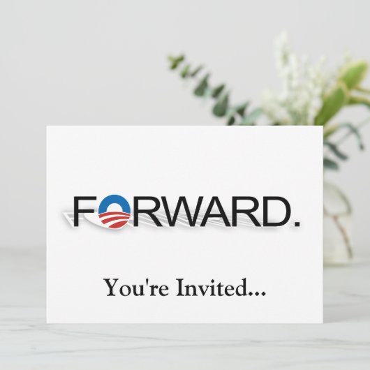 Invitation Avancer pour Obama 2012 (Debout devant)
