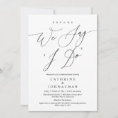 Invitation Avant de dire "Je le fais", Dîner de répétition Ma (Devant)