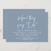 Invitation Avant De Dire "Je Le Fais", Dîner De Répétition Ma (Devant / Derrière)