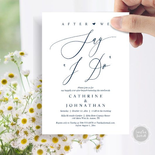 Invitation Avant de dire "Je le fais", Dîner de répétition Ma