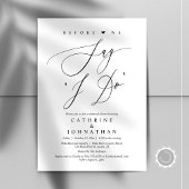 Invitation Avant de dire "Je le fais", Dîner de répétition Ma