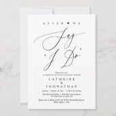 Invitation Avant de dire "Je le fais", Dîner de répétition Ma (Devant)