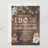 Invitation Avant de faire Couples Douche Mariage occidental (Devant)