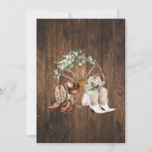 Invitation Avant de faire Couples Douche Mariage occidental (Dos)