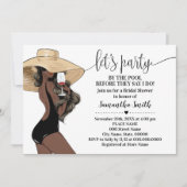 Invitation Avant de faire la fête près de la Fête des mariées (Devant)