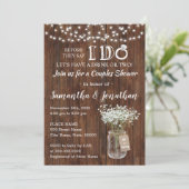 Invitation Avant de faire mariages couples douche pays (Debout devant)