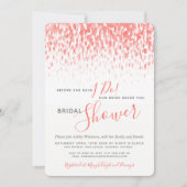 Invitation Avant de faire nuptiale douche corail aquarelle ar (Devant)