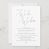 Invitation Avant de le faire, nous dînons, Dîner de répétitio (Devant)