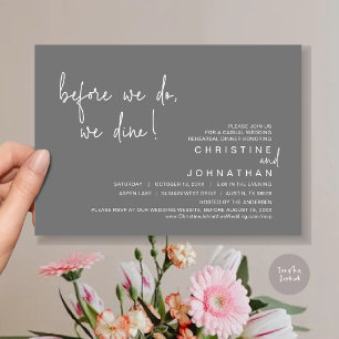Invitation Avant De Le Faire, Nous Dînons, Dîner De Répétitio