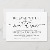 Invitation Avant De Le Faire, Nous Dînons, Dîner De Répétitio (Devant)