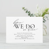 Invitation Avant de le faire, nous dînons, Dîner de répétitio (Debout devant)