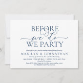 Invitation Avant De Le Faire, Nous Faisons La Fête, Dîner De (Devant)