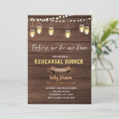 Invitation Avant de nous, nous dînons l'invitation (Debout devant)