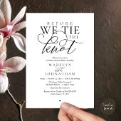 Invitation "Avant de nous passer la bague au doigt", Dîner de