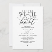 Invitation "Avant de nous passer la bague au doigt", Dîner de (Devant)