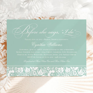 Invitation Avant Elle Dit Que Je Fais Fête des mariées De Mon