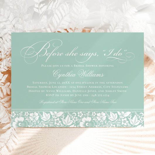 Invitation Avant Elle Dit Que Je Fais Fête des mariées De Mon
