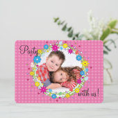 Invitation avant et centrale de fête (Debout devant)