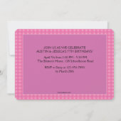 Invitation avant et centrale de fête (Dos)