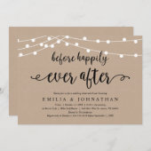 Invitation Avant Heureusement Après, Dîner Rustique De Répéti (Devant / Derrière)