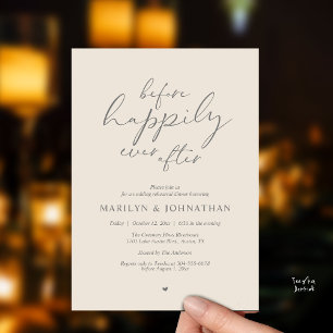Invitation Avant Heureux À Jamais, Répétition Romantique