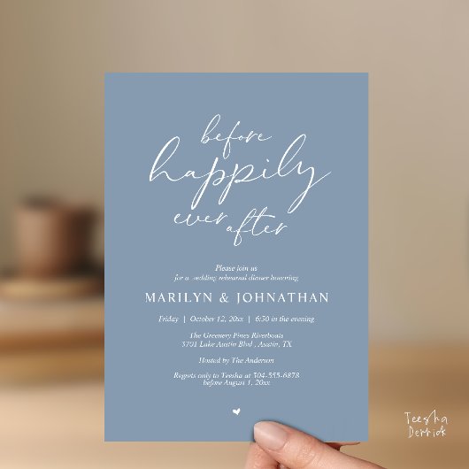 Invitation Avant Heureux À Tout Jamais, Répétition Romantique