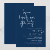 Invitation Avant Heureux Jamais Après La Fête De La Répétitio (Devant / Derrière)