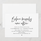 Invitation Avant Heureux Jamais Après Le Dîner De Répétition  (Devant / Derrière)