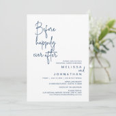 Invitation Avant Heureux Jamais Après Le Dîner De Répétition  (Debout devant)