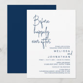 Invitation Avant Heureux Jamais Après Le Dîner De Répétition  (Devant / Derrière)