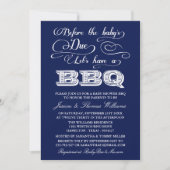 Invitation Avant la date d'échéance du bébé, faisons un barbe (Devant)