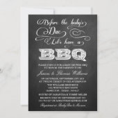 Invitation Avant la date d'échéance du bébé, faisons un barbe (Devant)