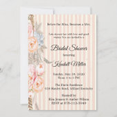 Invitation Avant La Mlle, Devient La Fête des mariées Mme (Devant)