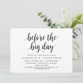 Invitation Avant Le Grand Jour, Dîner De Répétition Mariage (Debout devant)