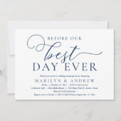 Invitation Avant Le Meilleur Jour, Dîner De Répétition Mariag (Devant)